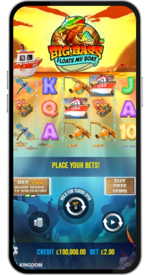 Main game screen with active reels