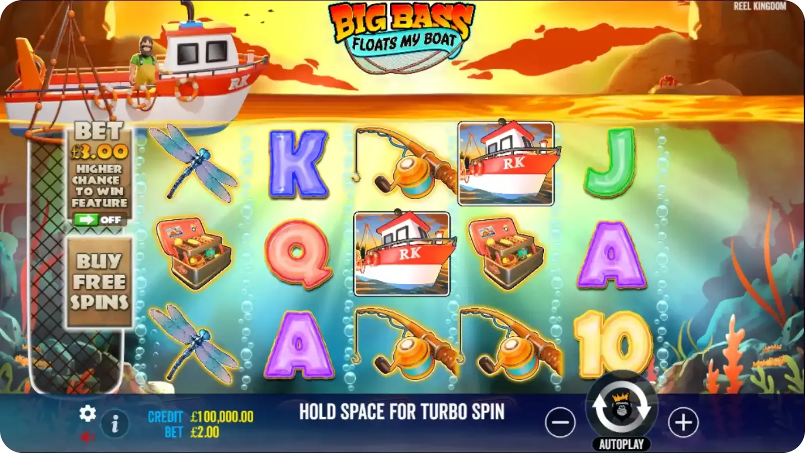 Graphics in slot Big Bass Floats My Boat